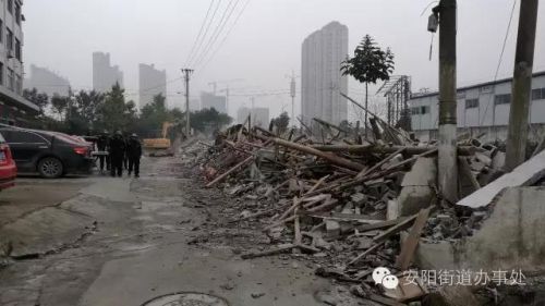 永乐国际pt:瑞安市安阳街道借势借力 力拆上沙塘村13间违章建筑